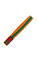Essimo gekleurde gordel Oranje/Groen